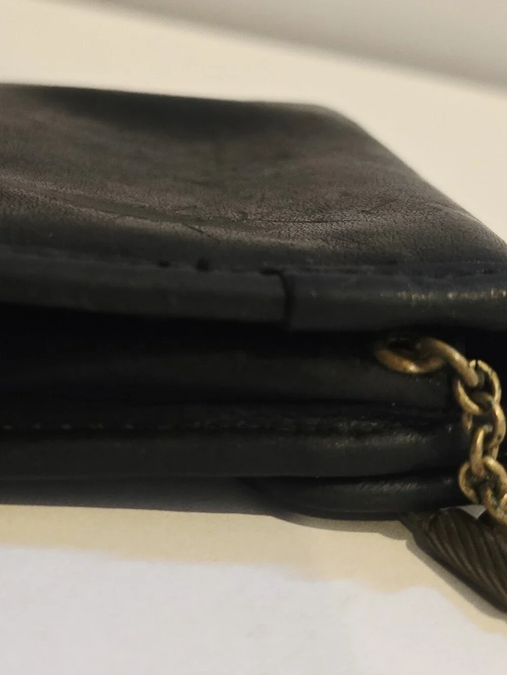 Vintage Coach Black Leather Multifunction Wallet Key Case Coin Purse 7219 Boxed